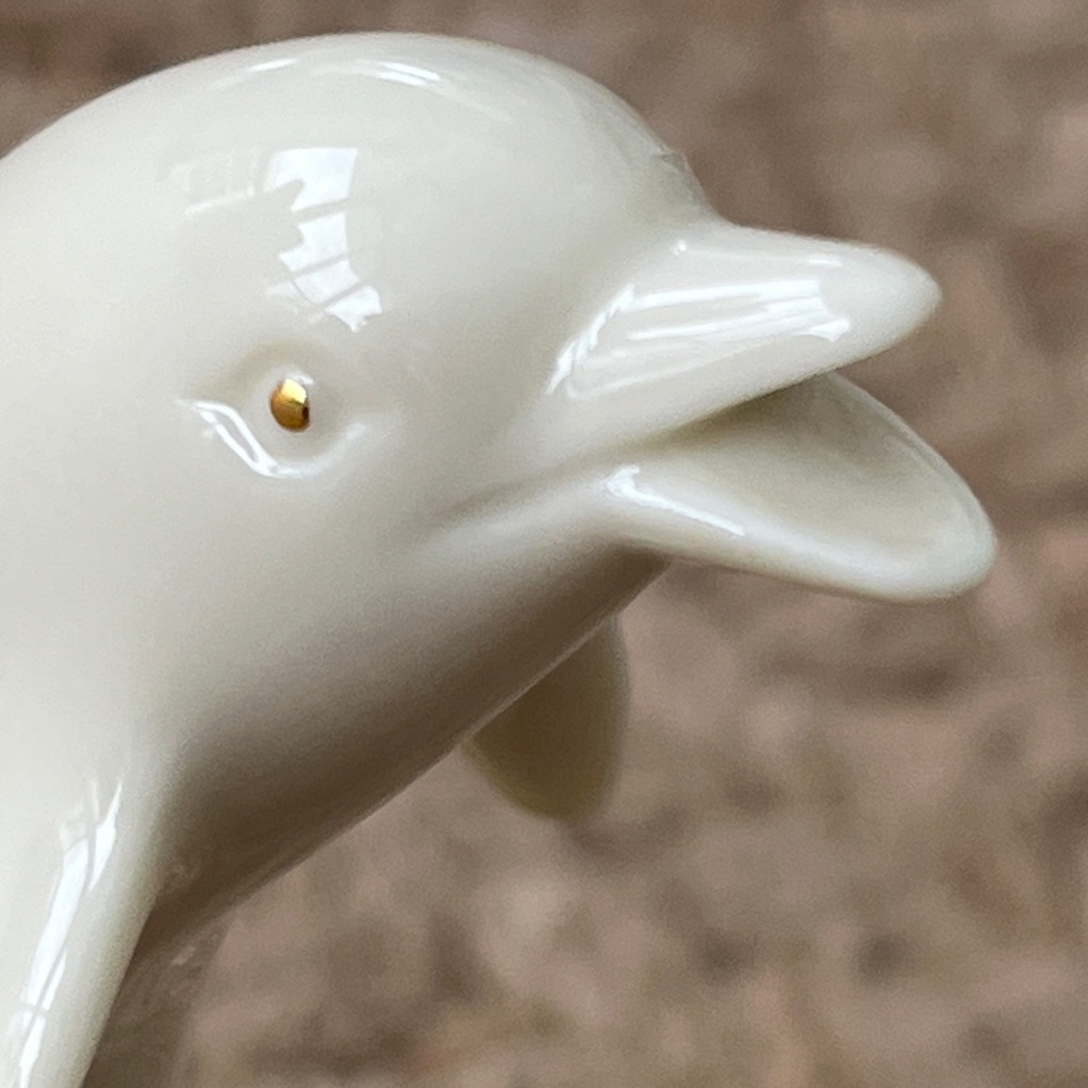 Lenox Cream and Gold Dolphin Sculpture - Picture 8 of 10